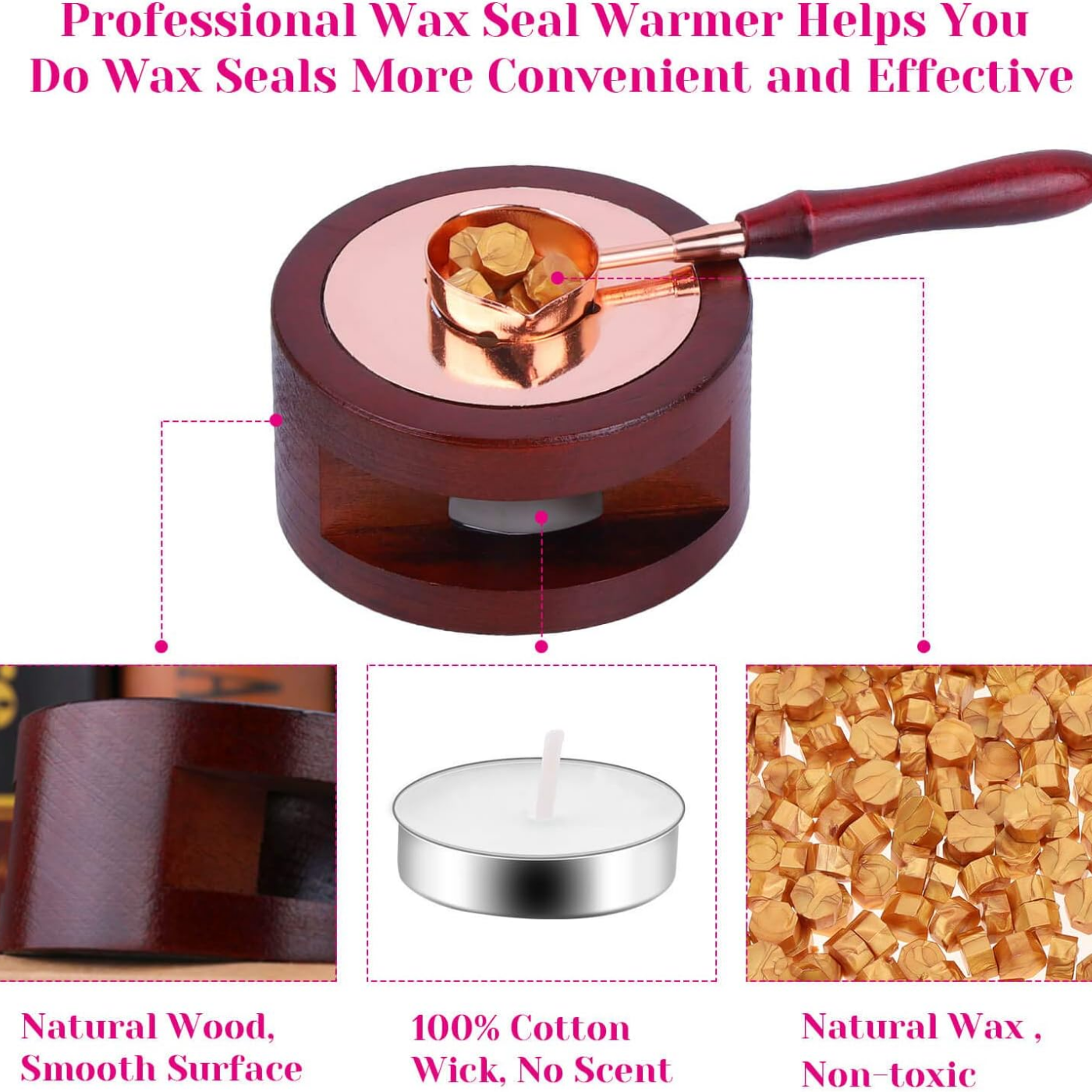 Wax Seal Set Includes 200 Gold - огляд і ціна Wax Seal Stamp Set