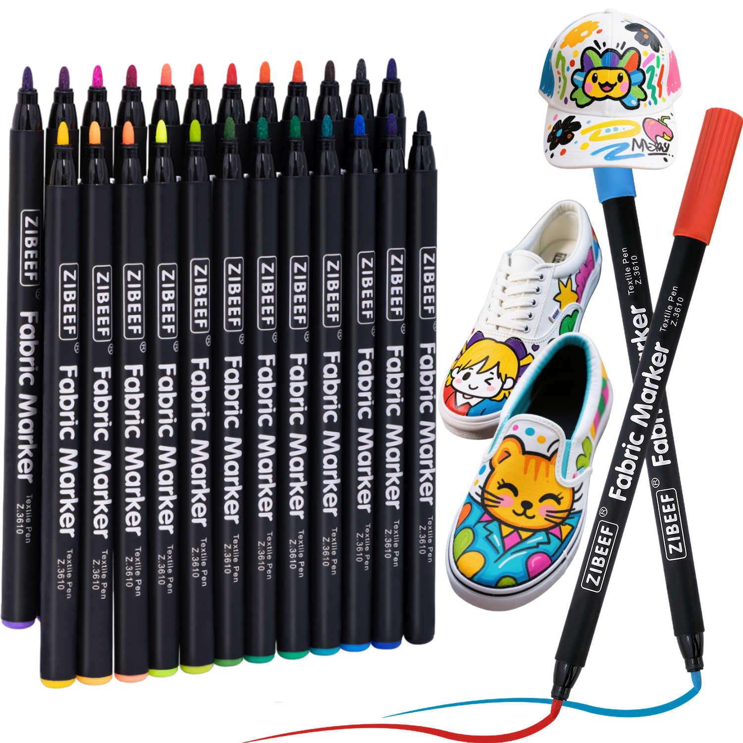 12/24 Color Fabric Markers-Fin - огляд і ціна Correction Pen Fine