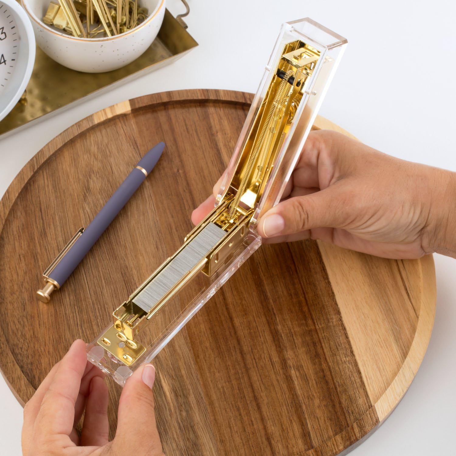 Swingline Compact Clear Acryli - огляд і ціна Stapler Half Strip