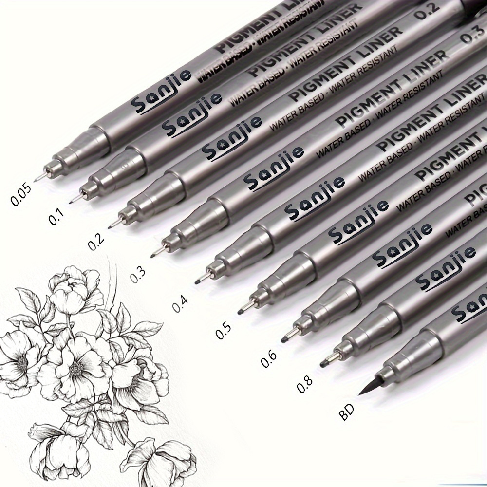 9-Piece Fine Line Waterproof I - огляд і ціна Correction Pen Fine