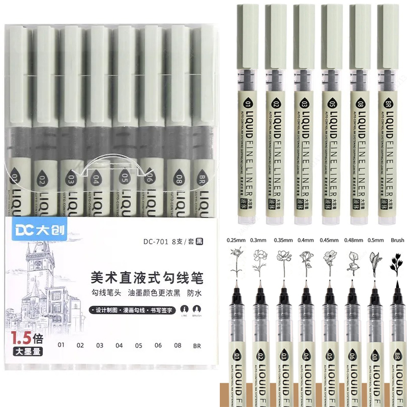 5/8/12 Tibs Black Pen Fine Lin - огляд і ціна Correction Pen Fine
