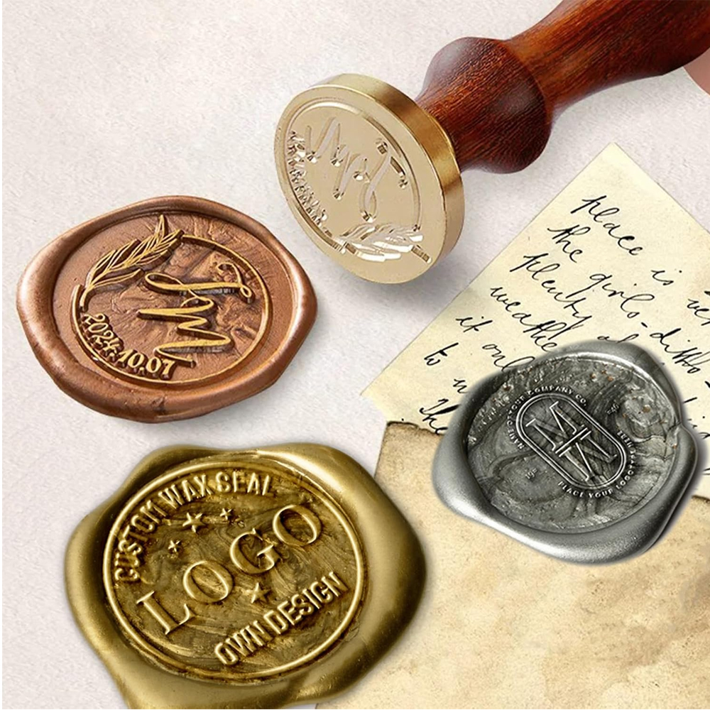 Custom Your Logo 25/30/40/50mm - огляд і ціна Wax Seal Stamp Set