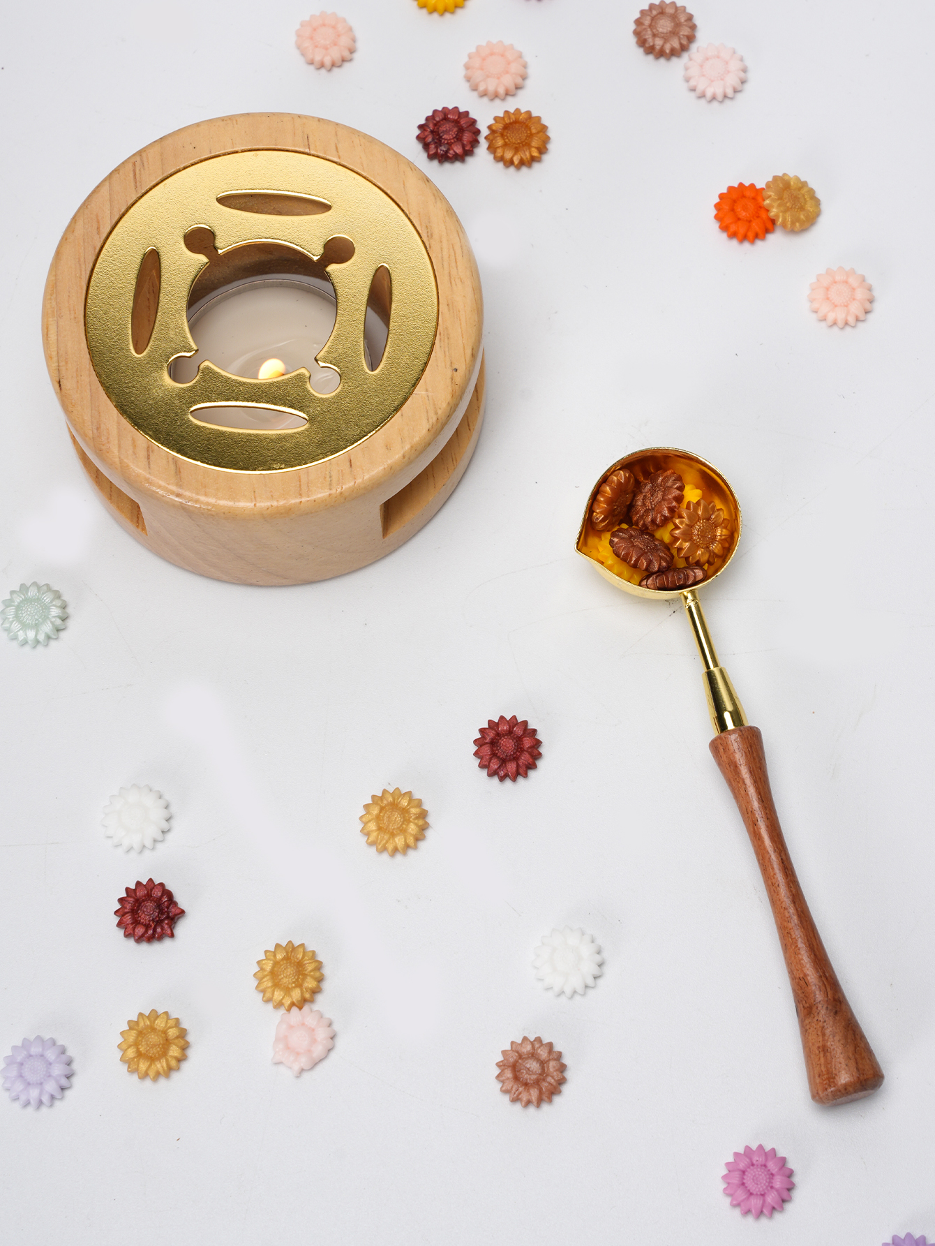 1set Wax Seal Set Wood Wax Mel - огляд і ціна Wax Seal Stamp Set