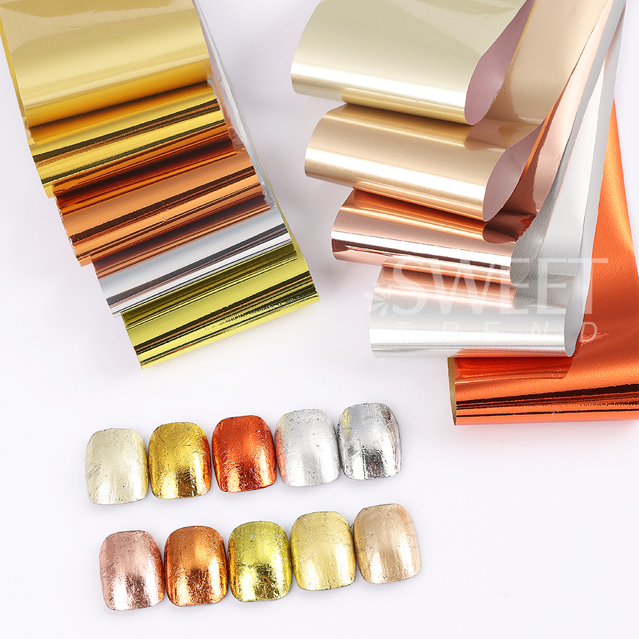 10pcs Metallic Nail Transfer F - огляд і ціна Gel Refill Pack