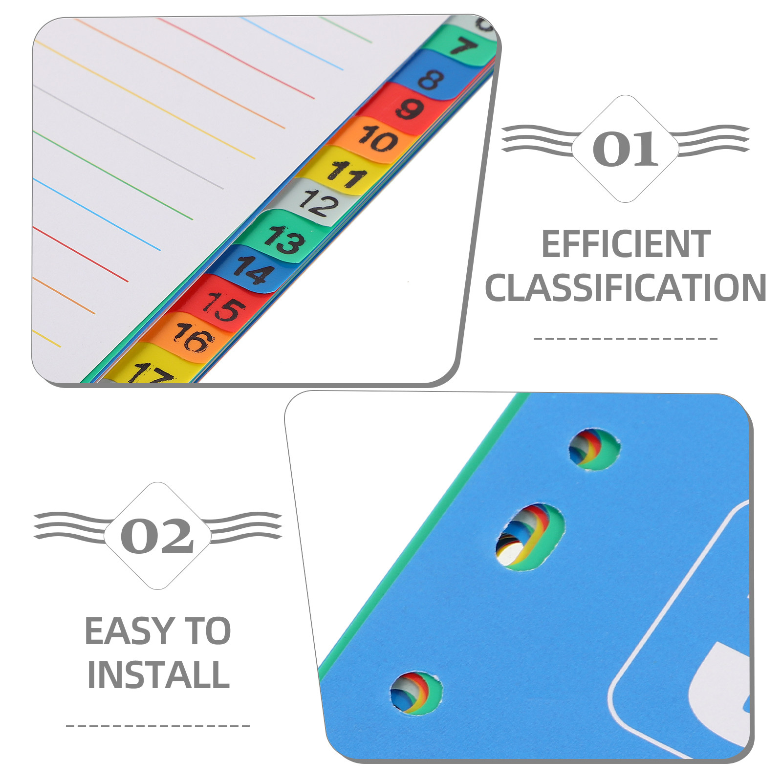 1Set A4 11-Hole PP Index Divid - огляд і ціна Tab Divider A4