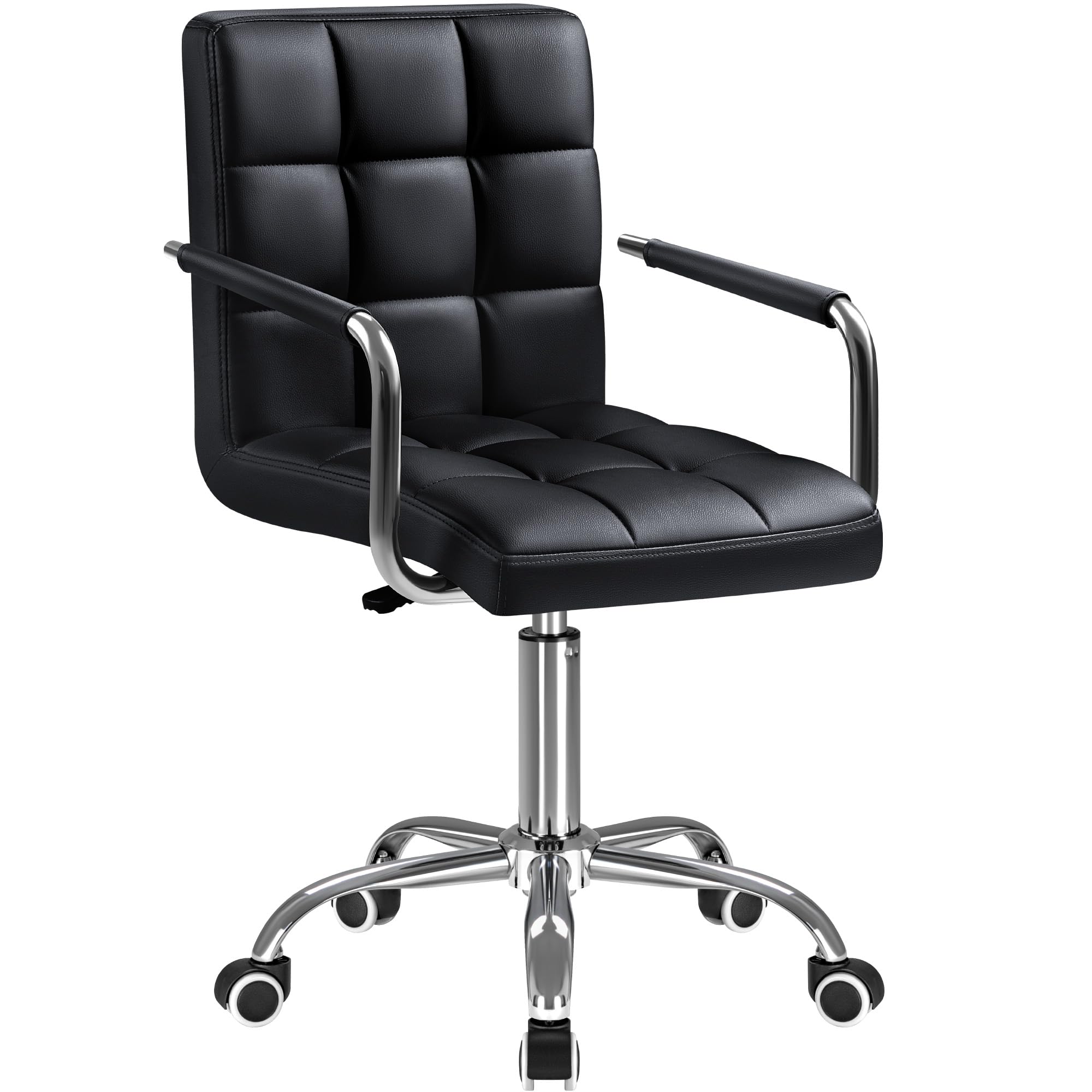 Black PU Leather Swivel Office - огляд і ціна Leather Desk Pad