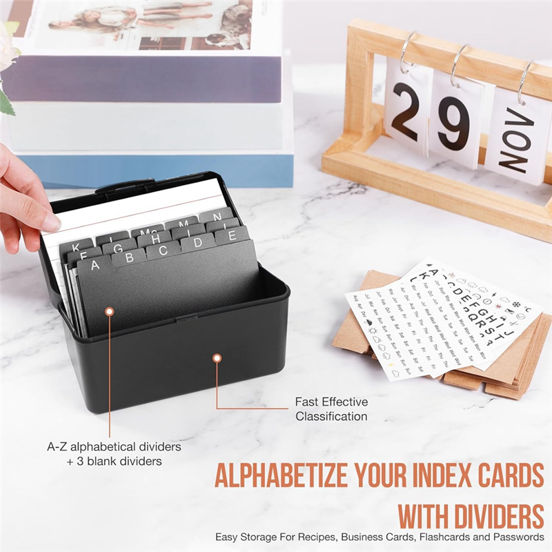 3Inchx5inch Index Card Holder  - огляд і ціна Card Index Box