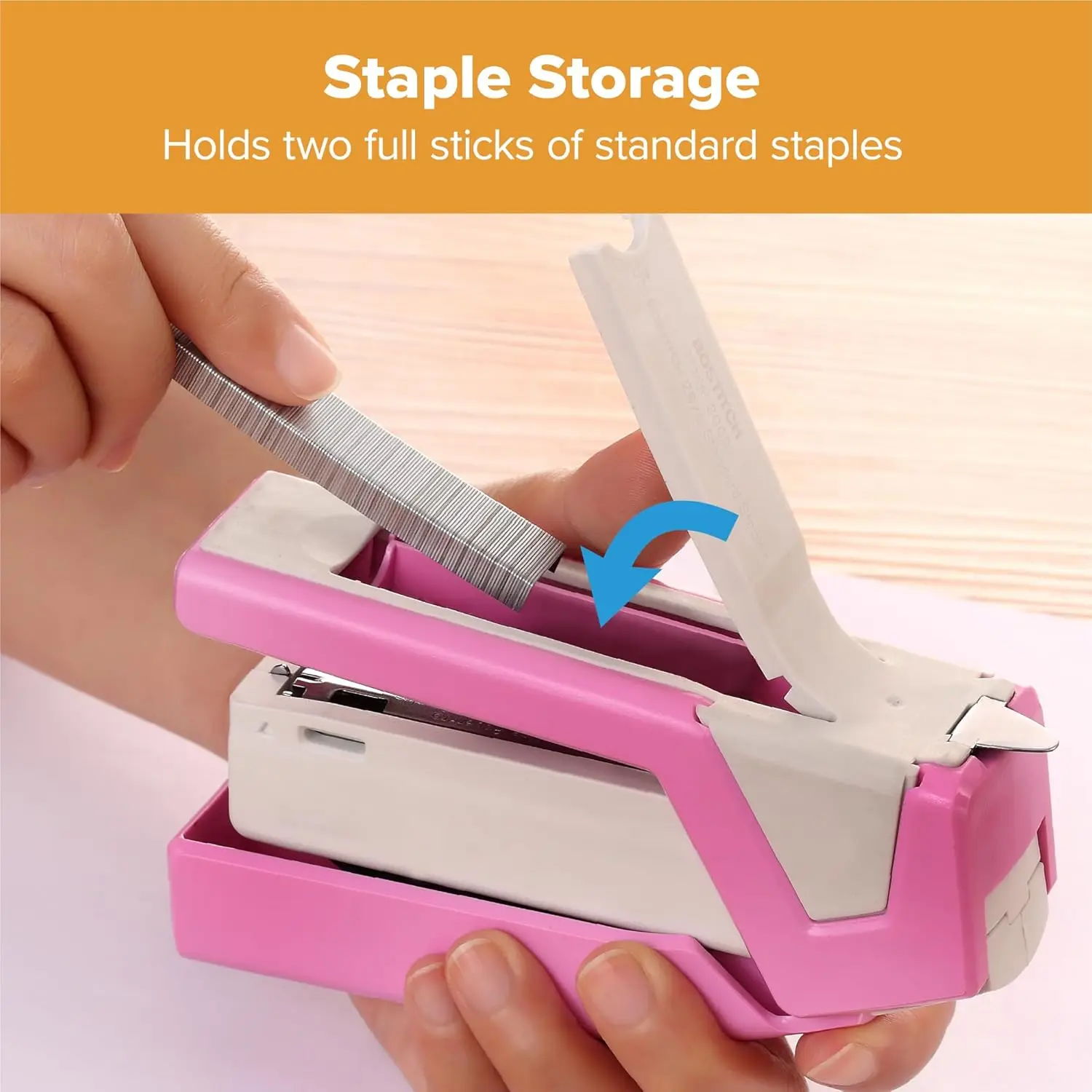 Spring-Powered Stapler, 3-in-1 - огляд і ціна Stapler Half Strip