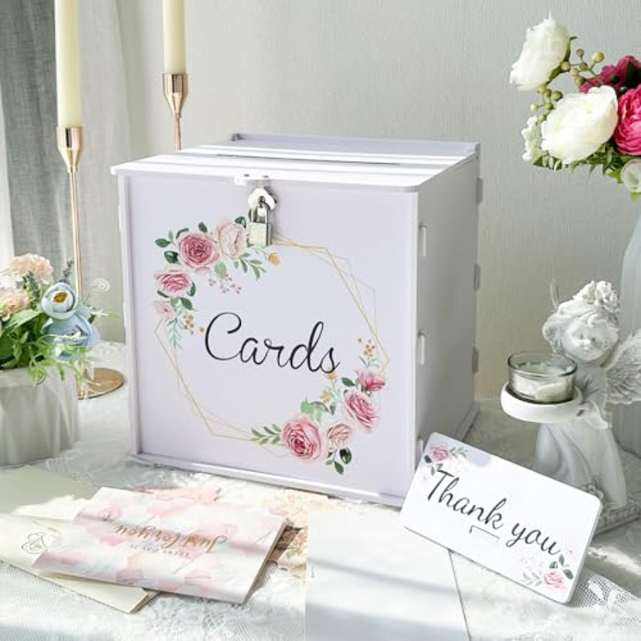 White Wedding Card Box with Lo - огляд і ціна Card Index Box