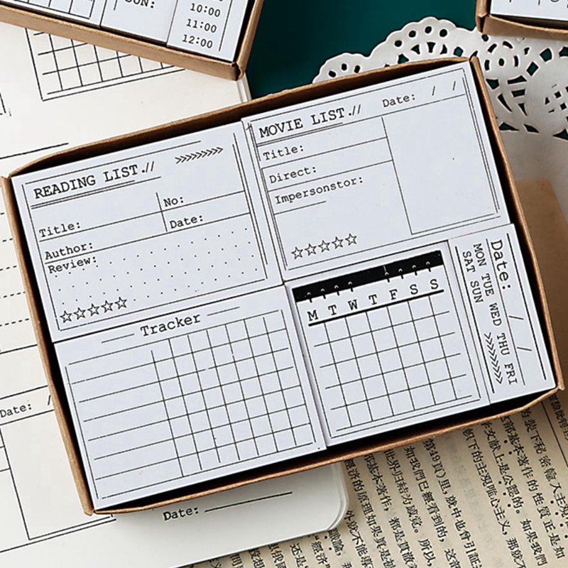 Daily Time Mark Calendar Agend - огляд і ціна Rubber Date Stamp