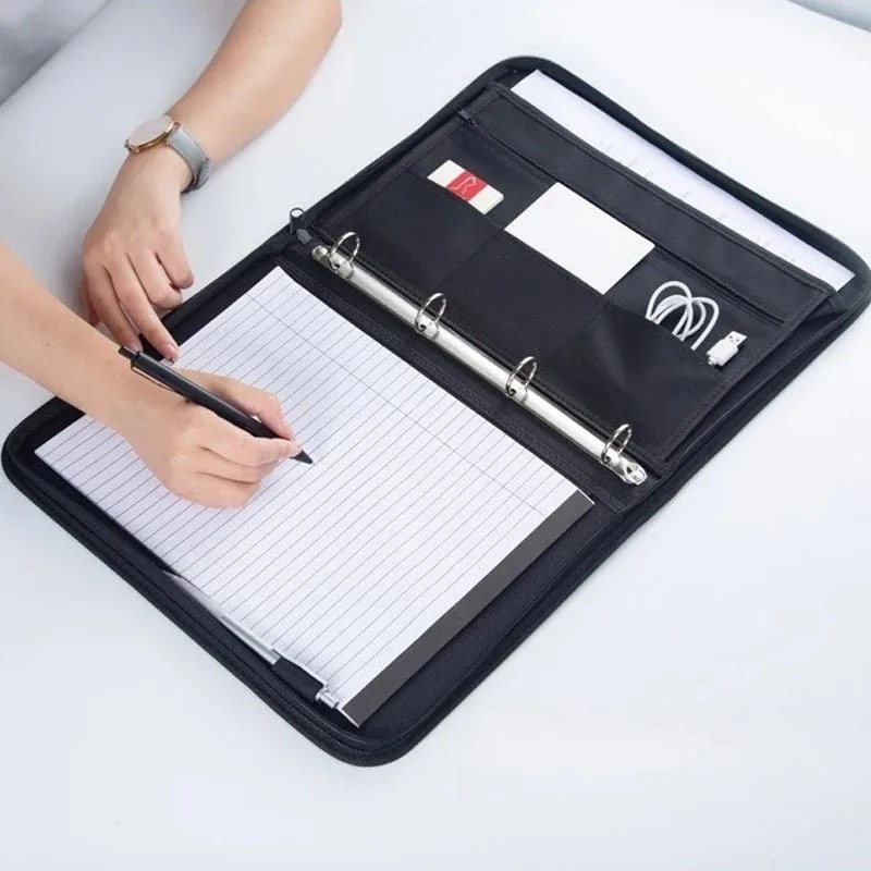 Large Black Business Portfolio - огляд і ціна Binder A4 Lever