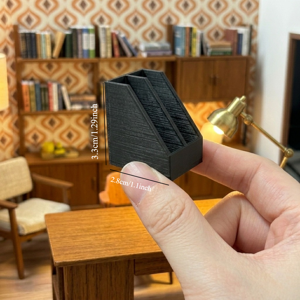2pcs Miniature Double Slot Fil - огляд і ціна Magazine Holder Rack