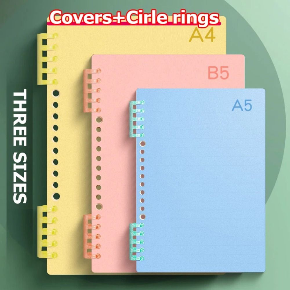 4Pcs PP Loose-leaf Book Cover  - огляд і ціна Binder A4 Lever
