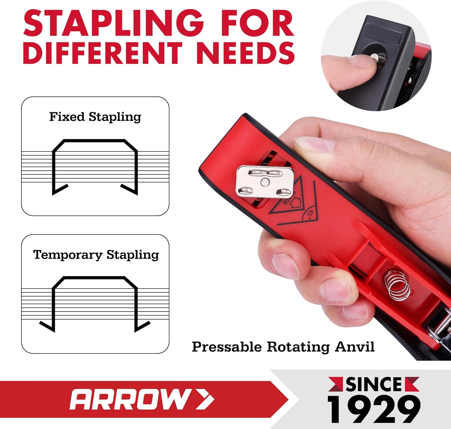 Arrow Office Stapler Set, 25 S - огляд і ціна Stapler Half Strip