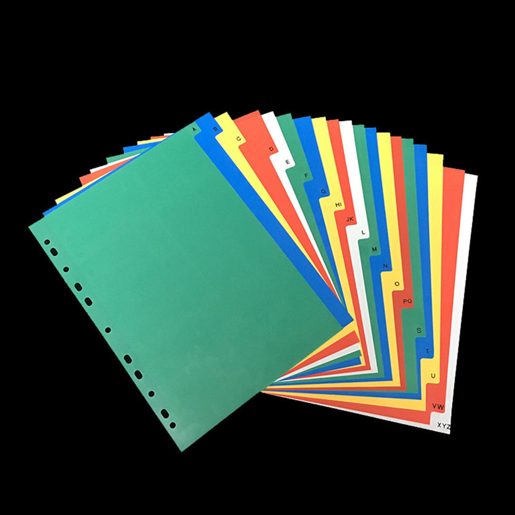 40Pcs A4 Multi-Color Classifie - огляд і ціна Tab Divider A4