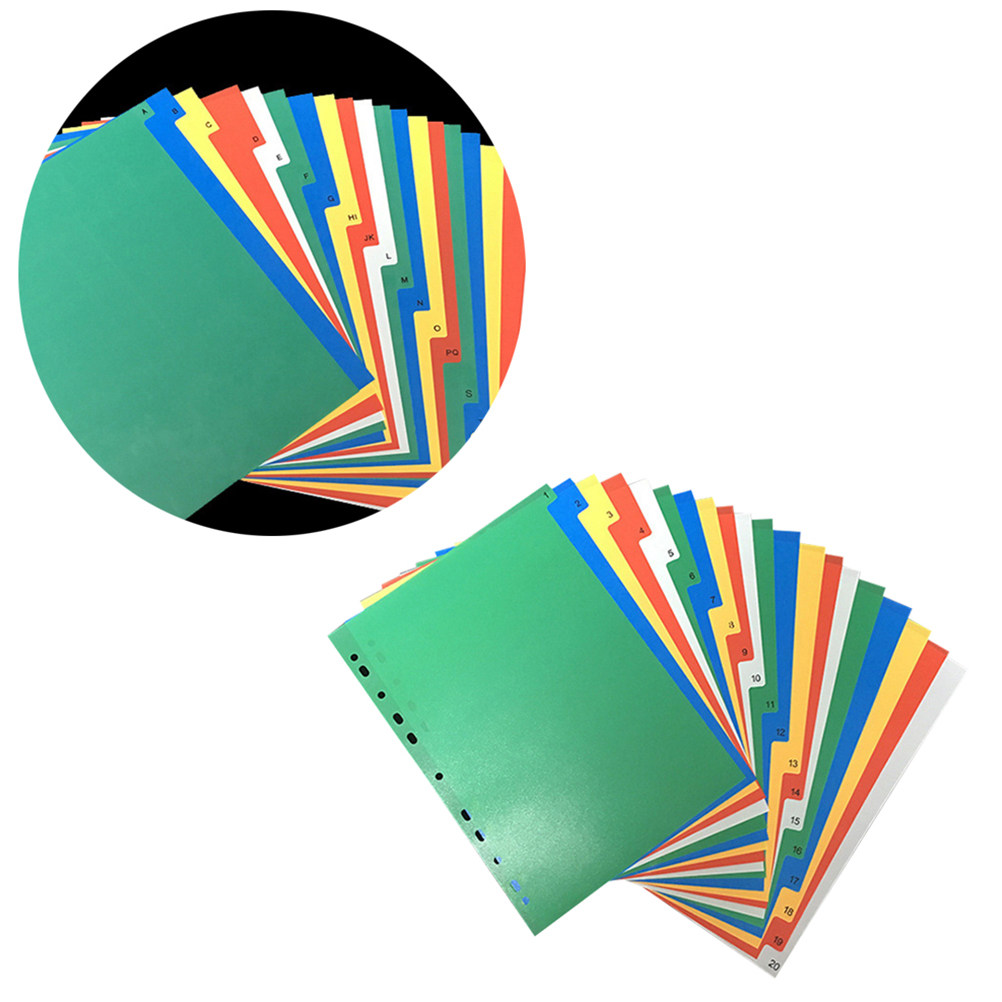 40Pcs A4 Multi-Color Classifie - огляд і ціна Tab Divider A4