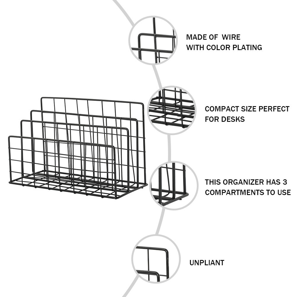 Modern 3 Slot Mail Organizer M - огляд і ціна Magazine Holder Rack