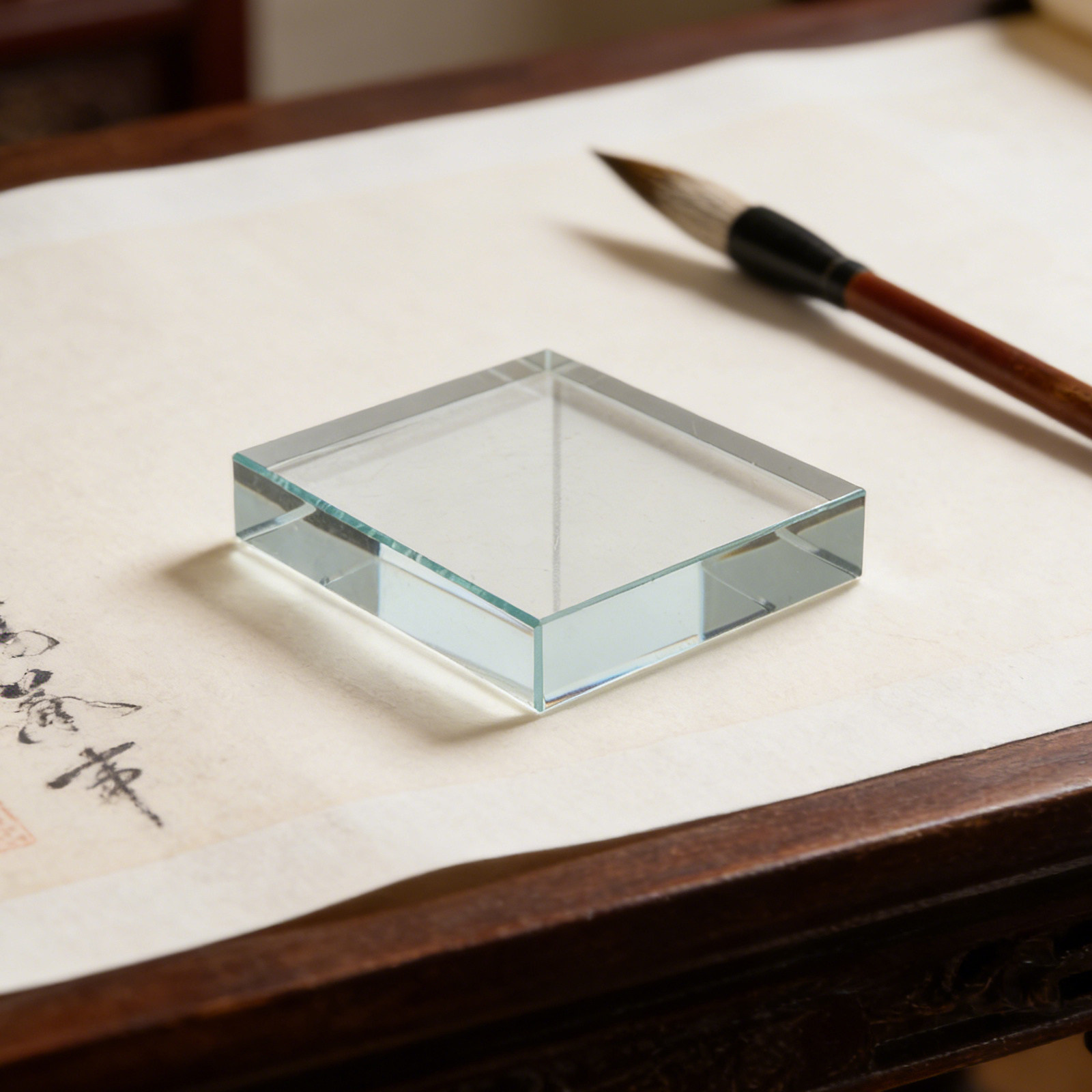 Glass Paperweight Rectangular  - огляд і ціна Book Weight Glass