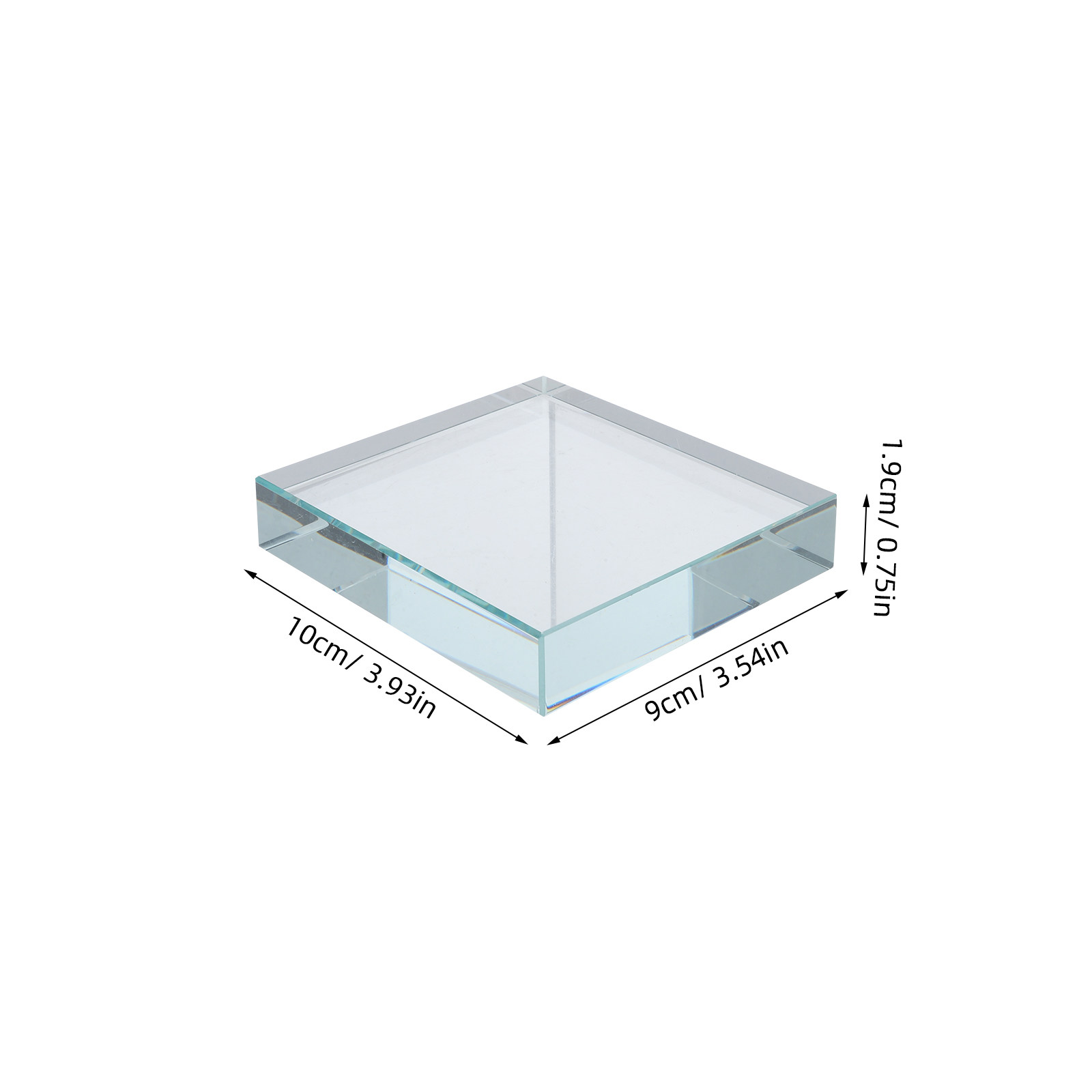 Glass Paperweight Rectangular  - огляд і ціна Book Weight Glass
