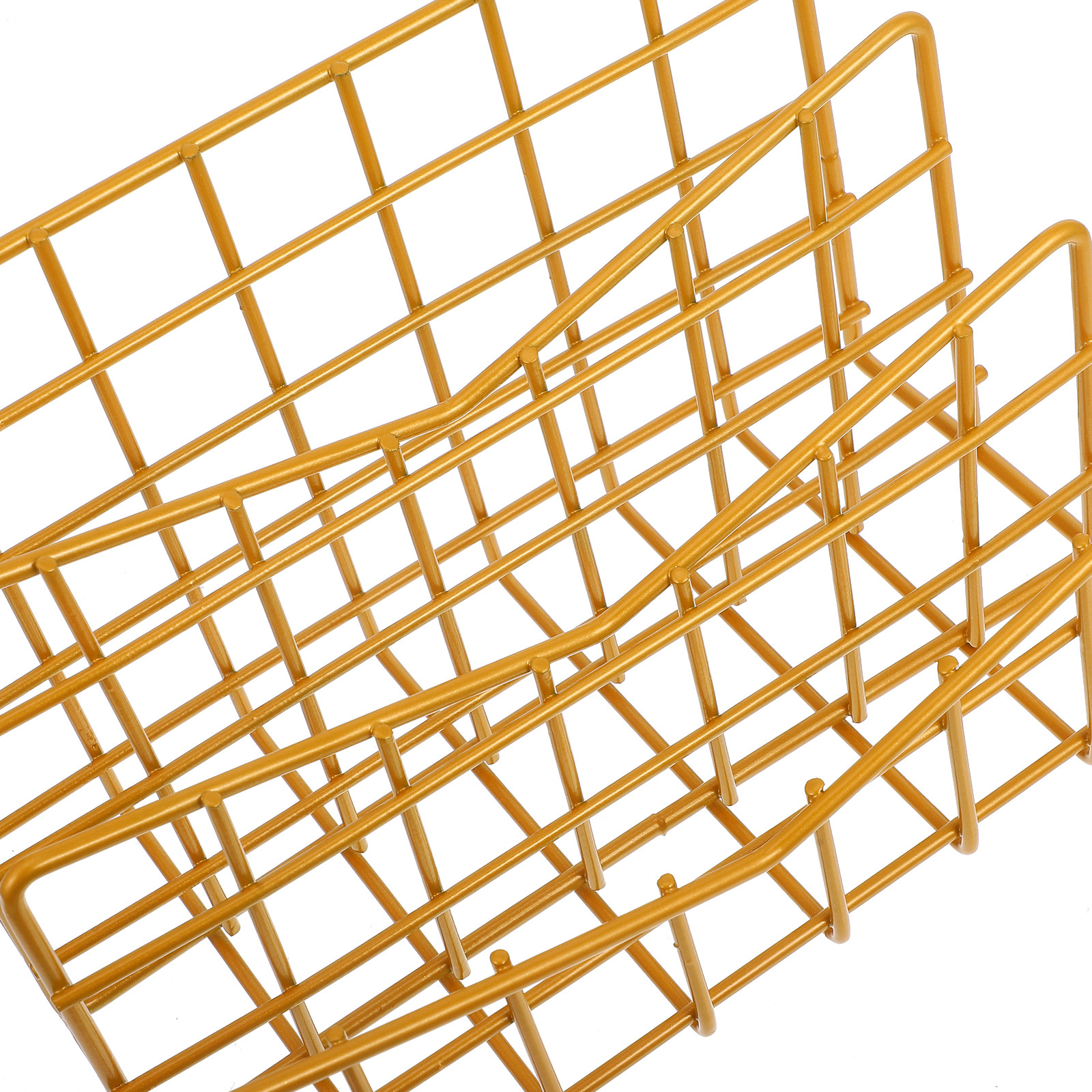 1Pcs Electroplated Metal Stora - огляд і ціна Magazine Holder Rack