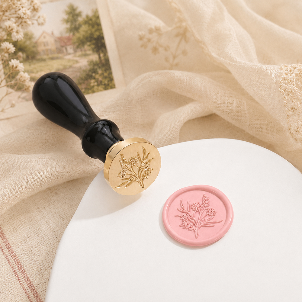 Wax Seal Stamp Set Flower Plan - огляд і ціна Wax Seal Stamp Set